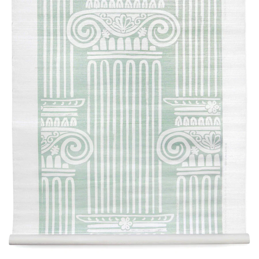 The Columns Metallic Grasscloth - Reverse
