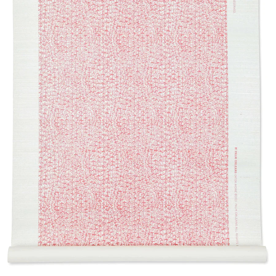 Gator Moire Metallic Grasscloth