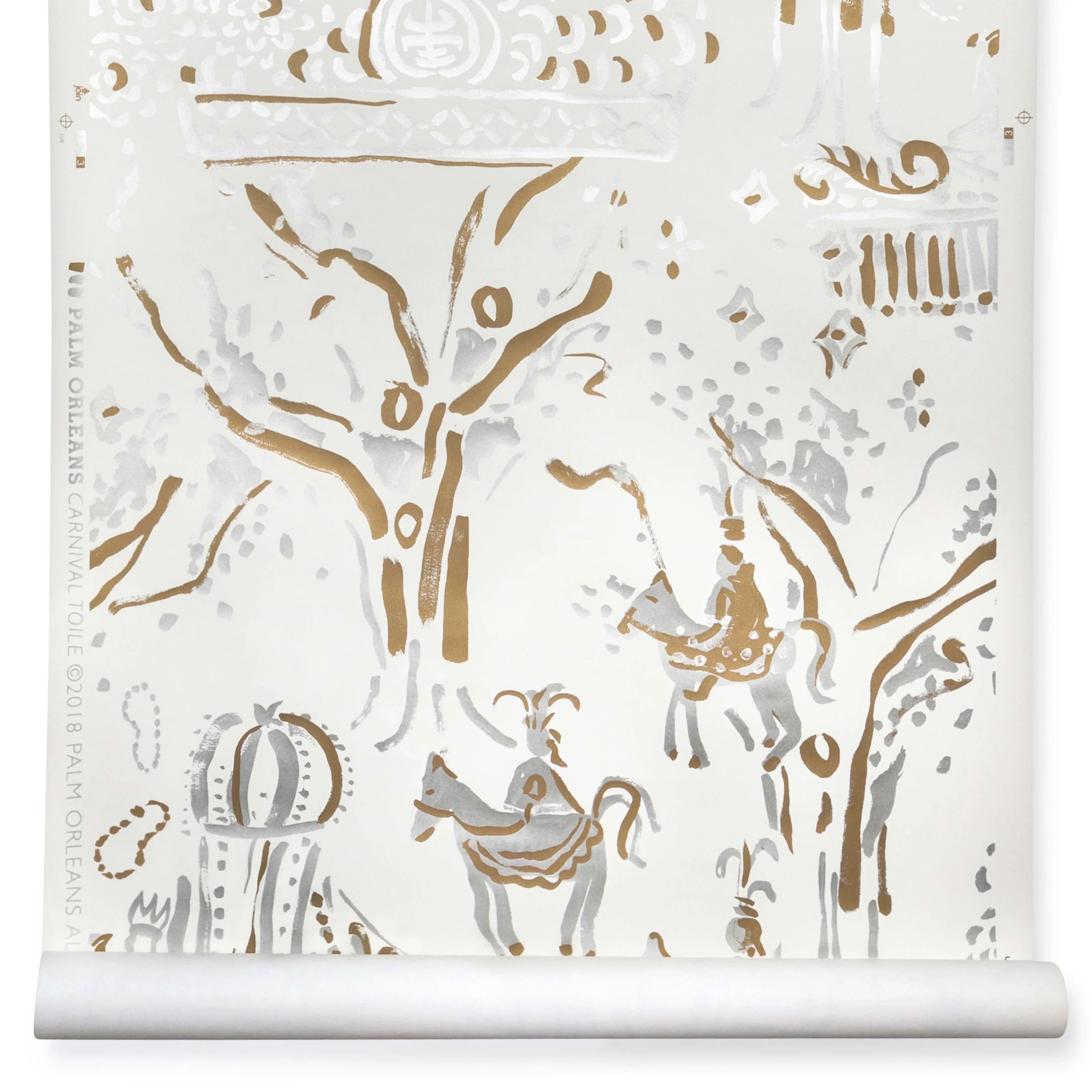 Carnival Toile Wallpaper