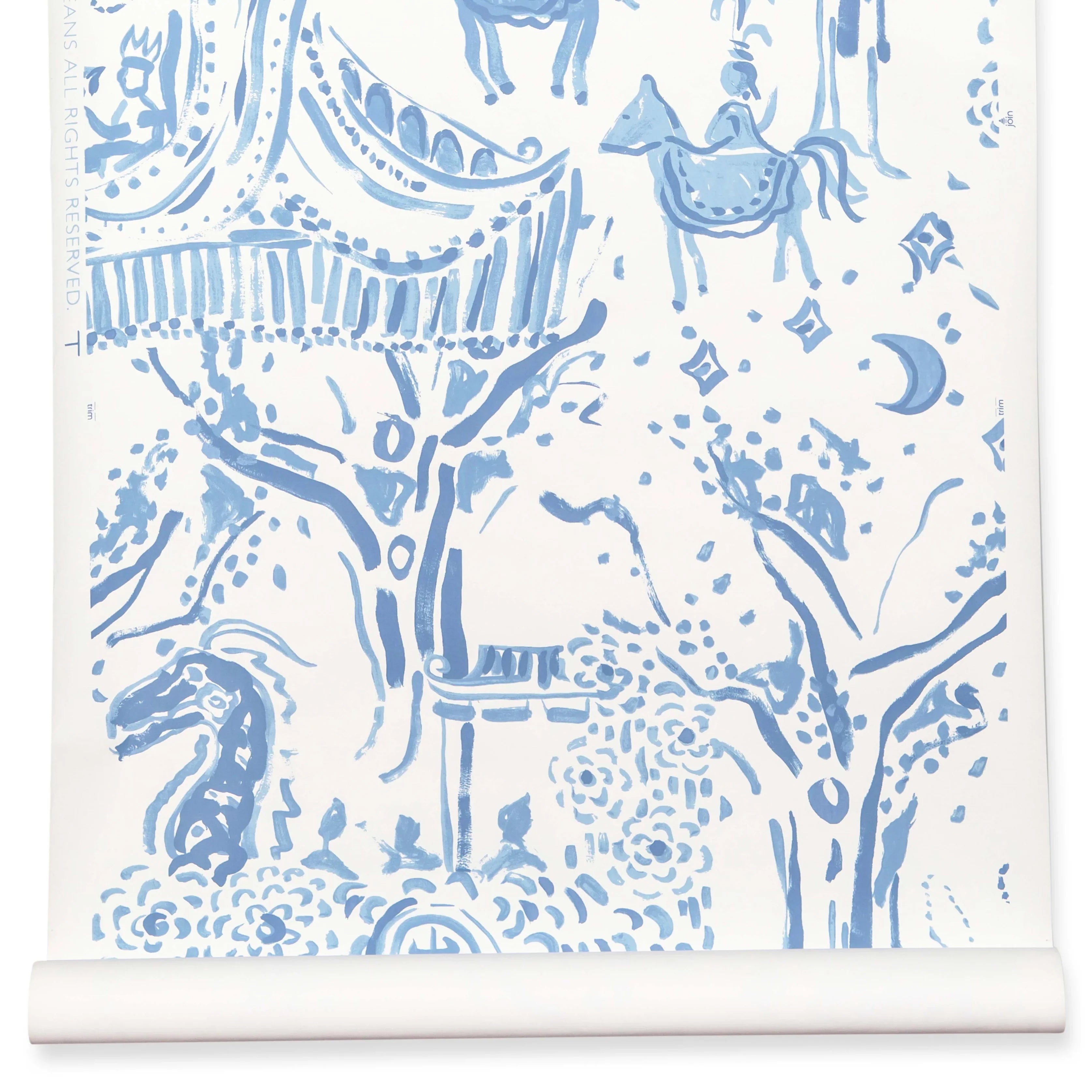 Carnival Toile Wallpaper
